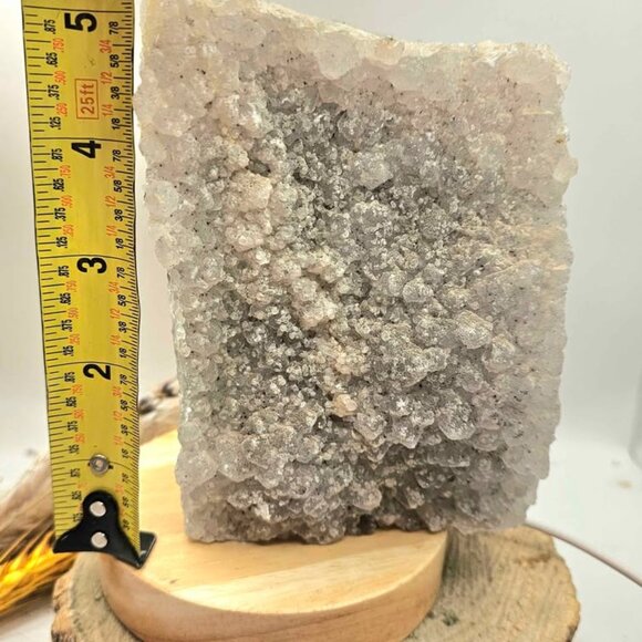 Nature Crystal Geode Cluster 5.5"LED Lamp With Lamp Based - Picture 7 of 10